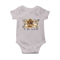 African American Christmas Nativity Scene Baby Onesie Joy To The World Afro Black Jesus - Wonder Print Shop