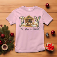 African American Christmas Nativity Scene T Shirt Joy To The World Afro Black Jesus - Wonder Print Shop
