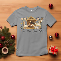 African American Christmas Nativity Scene T Shirt Joy To The World Afro Black Jesus - Wonder Print Shop