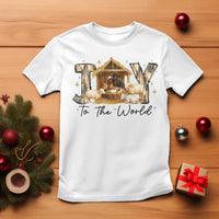 African American Christmas Nativity Scene T Shirt Joy To The World Afro Black Jesus - Wonder Print Shop