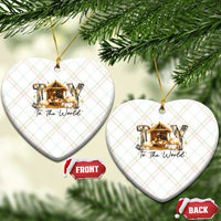 African American Christmas Nativity Scene Ceramic Ornament Joy To The World Afro Black Jesus - Wonder Print Shop