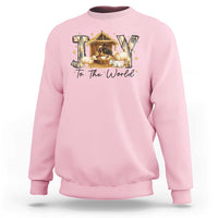 African American Christmas Nativity Scene Sweatshirt Joy To The World Afro Black Jesus - Wonder Print Shop