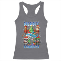 Funny Italian Brainrot Meme Christmas Racerback Tank Top Merry Brainrot Xmas Gen Alpha - Wonder Print Shop