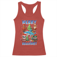 Funny Italian Brainrot Meme Christmas Racerback Tank Top Merry Brainrot Xmas Gen Alpha - Wonder Print Shop