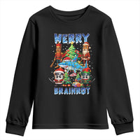 Funny Italian Brainrot Meme Christmas Youth Sweatshirt Merry Brainrot Xmas Gen Alpha - Wonder Print Shop