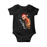 Funny F Caw F Chicken Christmas Baby Onesie Xmas Rooster Meme Santa Hat - Wonder Print Shop