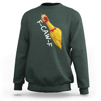 Funny F Caw F Chicken Toy Sweatshirt Poultry Humor - Wonder Print Shop