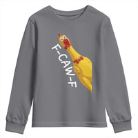 Funny F Caw F Chicken Toy Youth Sweatshirt Poultry Humor - Wonder Print Shop