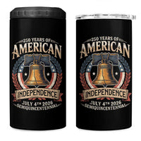 250 years Of America Independence 4 in 1 Can Cooler Tumbler 250th American Anniversary Liberty Bell - Wonder Print Shop