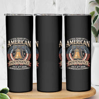 250 years Of America Independence Skinny Tumbler 250th American Anniversary Liberty Bell - Wonder Print Shop