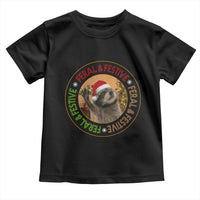 Funny Christmas Pedro The Racoon Toddler T Shirt Feral And Festive Xmas Santa Trash Panda - Wonder Print Shop
