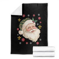 Funny Christmas Cajun Louisiana Santa Papa Noel Throw Blanket - Wonder Print Shop
