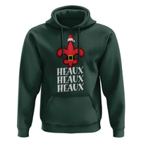 Funny Cajun Louisiana Christmas Hoodie Heaux Heaux Heaux New Orleans Santa Hat