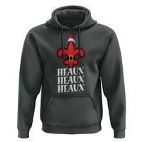 Funny Cajun Louisiana Christmas Hoodie Heaux Heaux Heaux New Orleans Santa Hat
