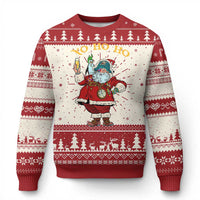 Funny Xmas Pirate Santa Ugly Christmas Sweater Yo Ho Ho Holiday Xmas Pirate - Wonder Print Shop
