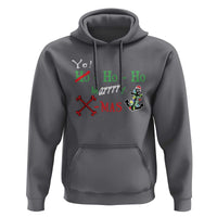 Funny Christmas Pirate Hoodie Yo Ho Ho Marrrrry X-Mas Anchor Santa Hat