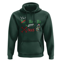 Funny Christmas Pirate Hoodie Yo Ho Ho Marrrrry X-Mas Anchor Santa Hat