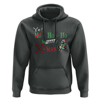 Funny Christmas Pirate Hoodie Yo Ho Ho Marrrrry X-Mas Anchor Santa Hat