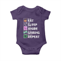 Eat Sleep Anime Gaming Repeat Baby Onesie Kawaii Otaku Anime Manga