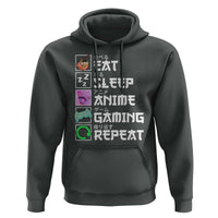 Eat Sleep Anime Gaming Repeat Hoodie Kawaii Otaku Anime Manga
