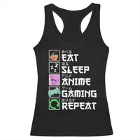 Eat Sleep Anime Gaming Repeat Racerback Tank Top Kawaii Otaku Anime Manga