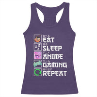 Eat Sleep Anime Gaming Repeat Racerback Tank Top Kawaii Otaku Anime Manga