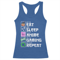 Eat Sleep Anime Gaming Repeat Racerback Tank Top Kawaii Otaku Anime Manga