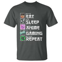 Eat Sleep Anime Gaming Repeat T Shirt Kawaii Otaku Anime Manga