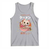 Funny Japanese Kawaii Cat Neko Ramen Tank Top