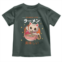 Funny Japanese Kawaii Cat Neko Ramen Toddler T Shirt
