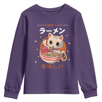 Funny Japanese Kawaii Cat Neko Ramen Youth Sweatshirt