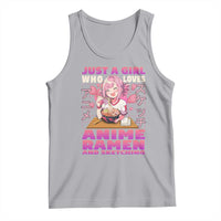 Funny Just A Girl Who Loves Anime Ramen And Sketching Tank Top Otaku Japanese Kawaii Anime Girl