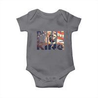 Dream Like King Dr. Martin Luther King Baby Onesie MLK Day Vintage American Flag