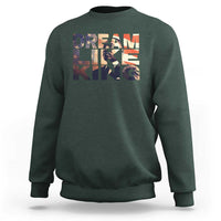 Dream Like King Dr. Martin Luther King Sweatshirt MLK Day Vintage American Flag