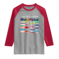 What We Learn From Black History Raglan Shirt African American Pride