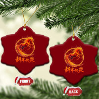 Year of The Fire Horse 2026 Ceramic Ornament Chinese Zodiac Lunar New Year - Wonder Print Shop