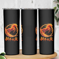 Year of The Fire Horse 2026 Skinny Tumbler Chinese Zodiac Lunar New Year - Wonder Print Shop