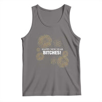Funny Happy New Year Bitches Tank Top NYE Party Fireworks - Wonder Print Shop