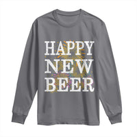 Funny Happy New Beer New Year Long Sleeve Shirt NYE Party Beer Lover Firework - Wonder Print Shop