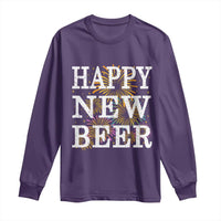 Funny Happy New Beer New Year Long Sleeve Shirt NYE Party Beer Lover Firework - Wonder Print Shop