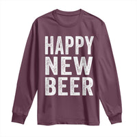 Funny Happy New Beers New Year Long Sleeve Shirt NYE Party Beer Lover - Wonder Print Shop