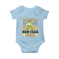 Funny New Years Eve Baby Onesie This Is My New Year Toad Frog Pun - Wonder Print Shop
