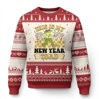 Funny New Years Eve Ugly Christmas Sweater This Is My New Year Toad Frog Pun - Wonder Print Shop