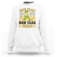 Funny New Years Eve Sweatshirt This Is My New Year Toad Frog Pun - Wonder Print Shop