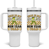 Funny New Years Eve Tumbler With Handle This Is My New Year Toad Frog Pun - Wonder Print Shop
