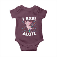 Funny Axolotl Ice Skating Baby Onesie I Axel Alotl Winter Sport - Wonder Print Shop