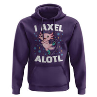 Funny Axolotl Ice Skating Hoodie I Axel Alotl Winter Sport - Wonder Print Shop