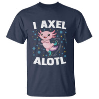 Funny Axolotl Ice Skating T Shirt I Axel Alotl Winter Sport - Wonder Print Shop