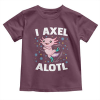Funny Axolotl Ice Skating Toddler T Shirt I Axel Alotl Winter Sport - Wonder Print Shop