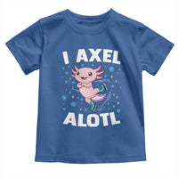 Funny Axolotl Ice Skating Toddler T Shirt I Axel Alotl Winter Sport - Wonder Print Shop